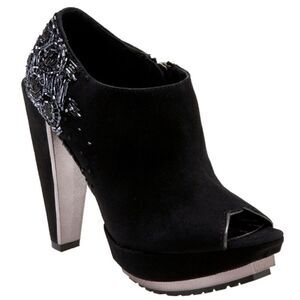 Sam Edelman Womens 8 Black Heeled Booties